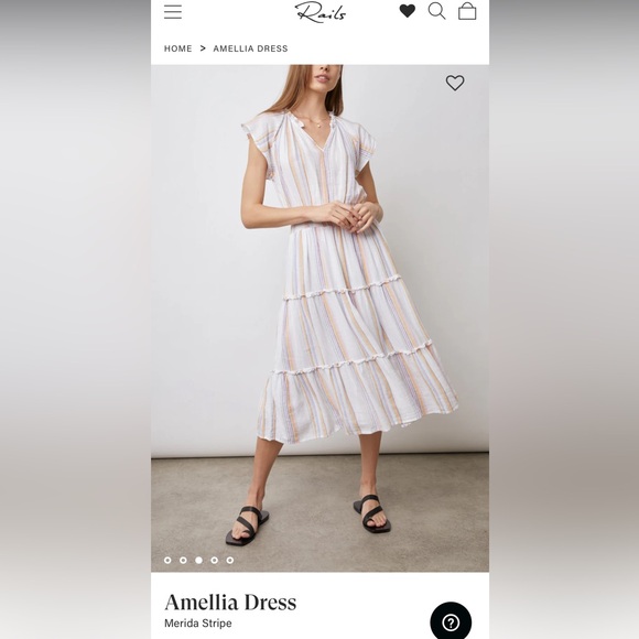 Rails Womens Amellia Dress Merida Stripe EUC Sz XS - Picture 12 of 14